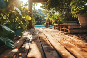 Habillage piscine hors sol avec palettes : astuces et étapes