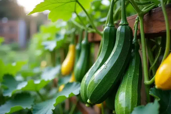 Optimiser le poids des courgettes dans un potager biologique