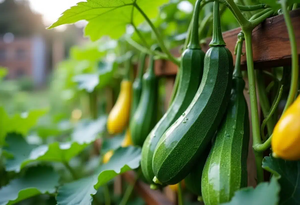 Optimiser le poids des courgettes dans un potager biologique