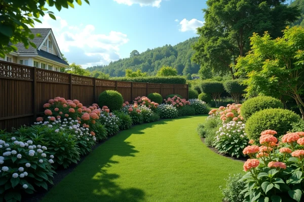 Art de vivre : magnifier son jardin avec une clôture en bois pour extérieur