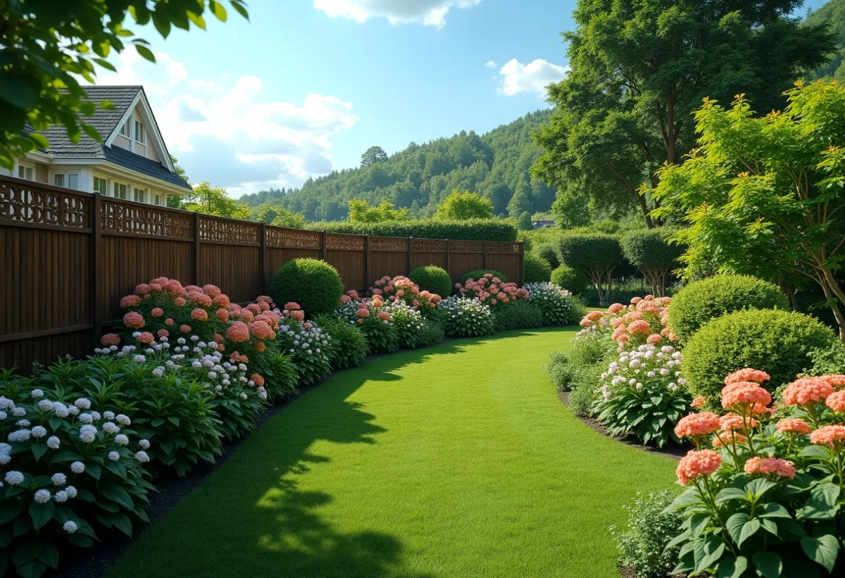 Art de vivre : magnifier son jardin avec une clôture en bois pour extérieur